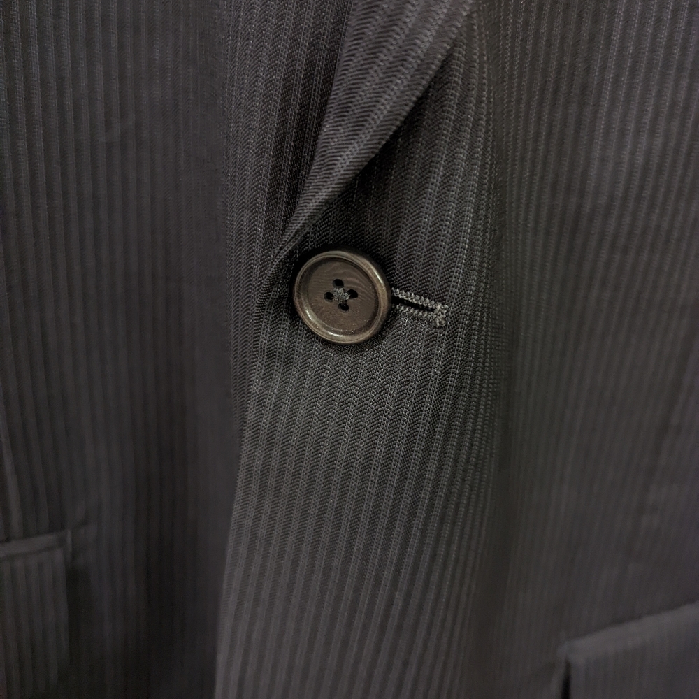 Vintage Zignone Pronto Uomo Signature Made In Italy Stripe Blazer Size 42L - Picture 6 of 10